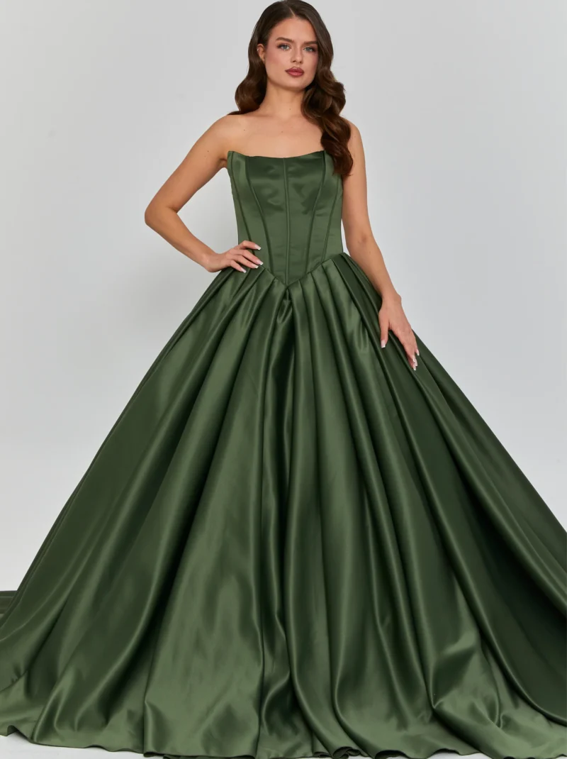 Ember Strapless Maxi Polyester Regular Engagement Dress dns3543