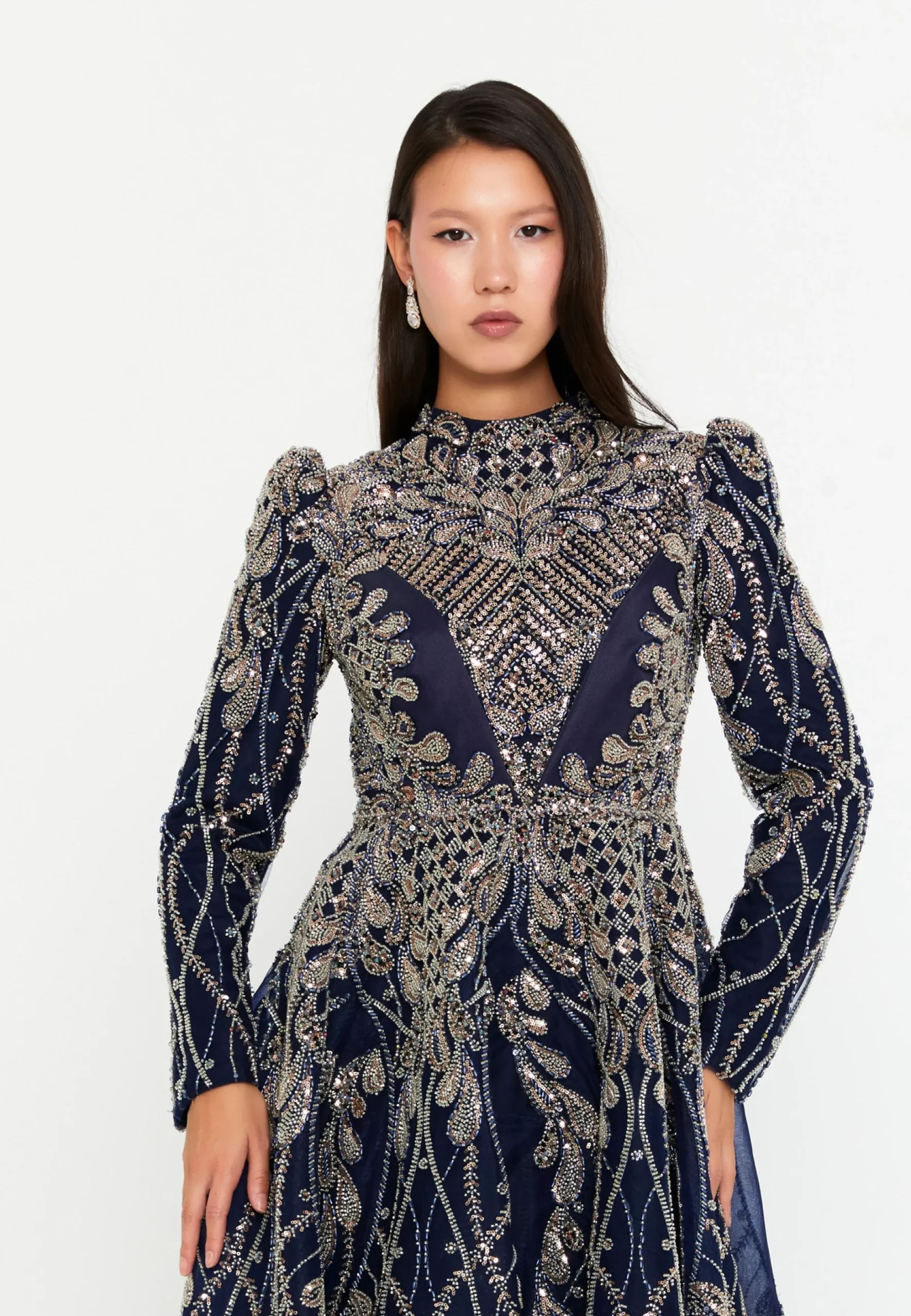 CandyVibe Long Sleeve Maxi Tulle Regular Engagement Dress phb3070 - Image 2