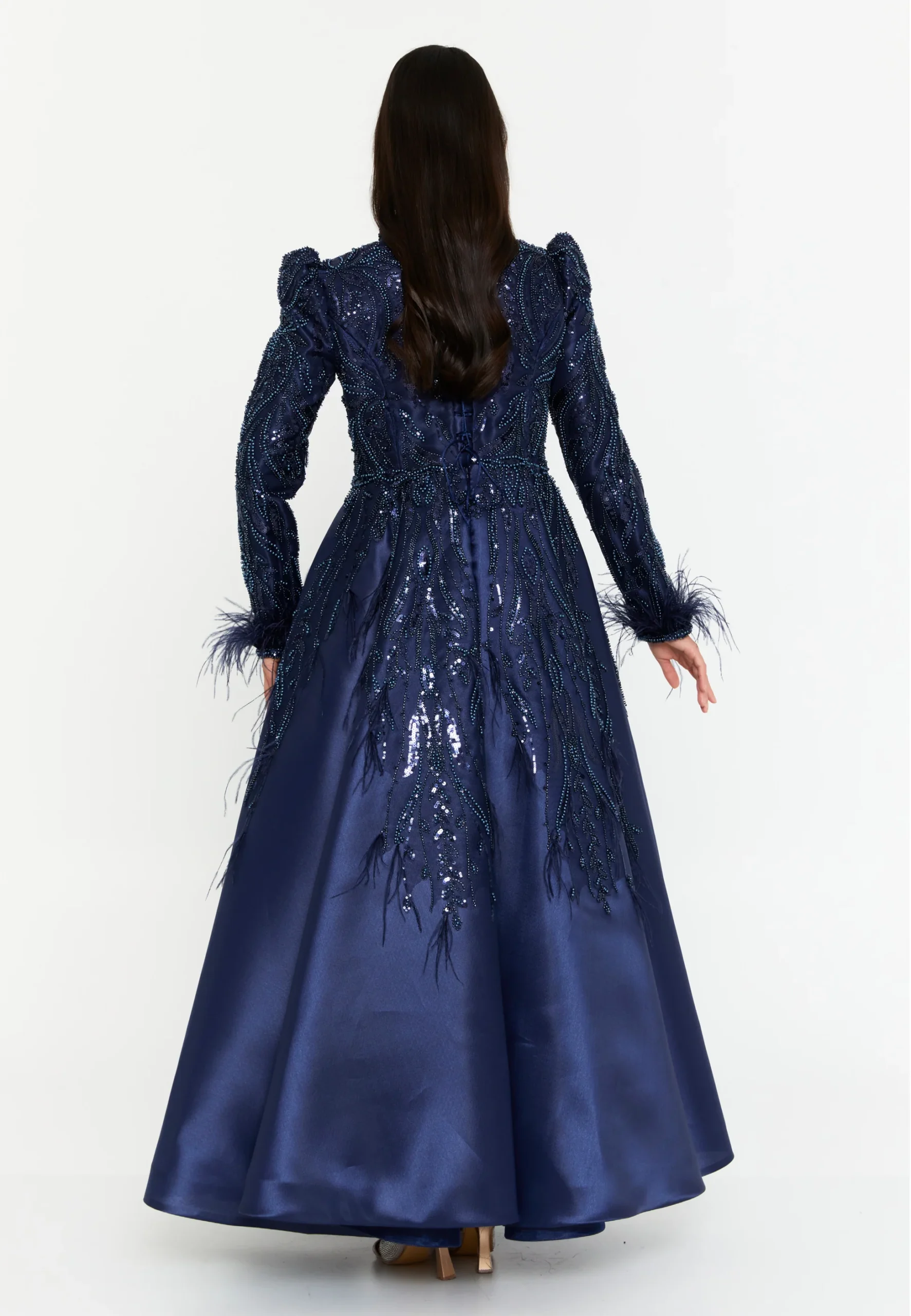 CandySprout Long Sleeve Maxi Polyester Regular Engagement Dress phb3014 - Image 3