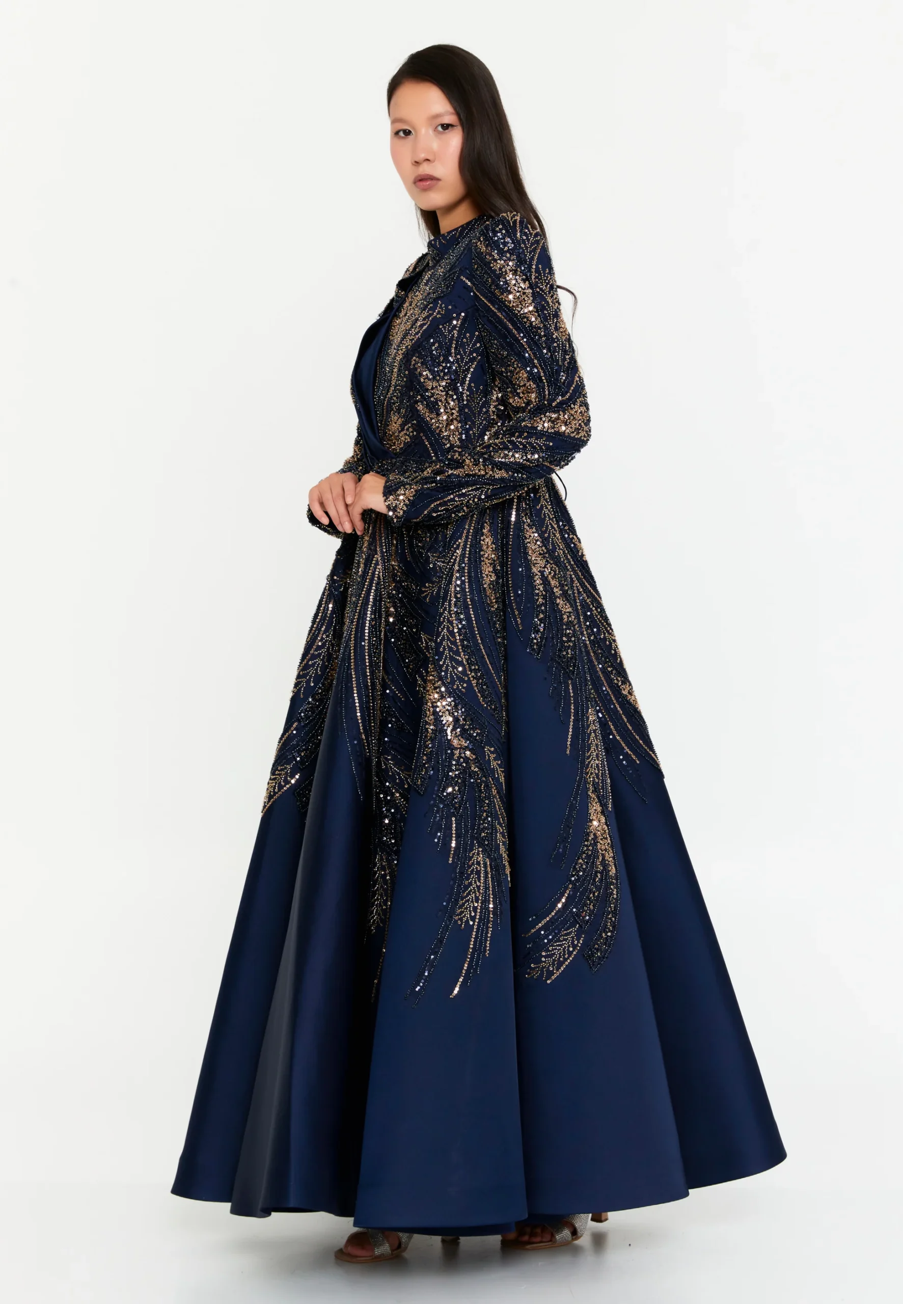 GummyLane Long Sleeve Maxi Polyester Regular Engagement Dress phb3030 - Image 4