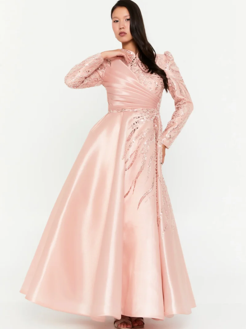 CandyBloom Long Sleeve Maxi Polyester Regular Engagement Dress phb3003