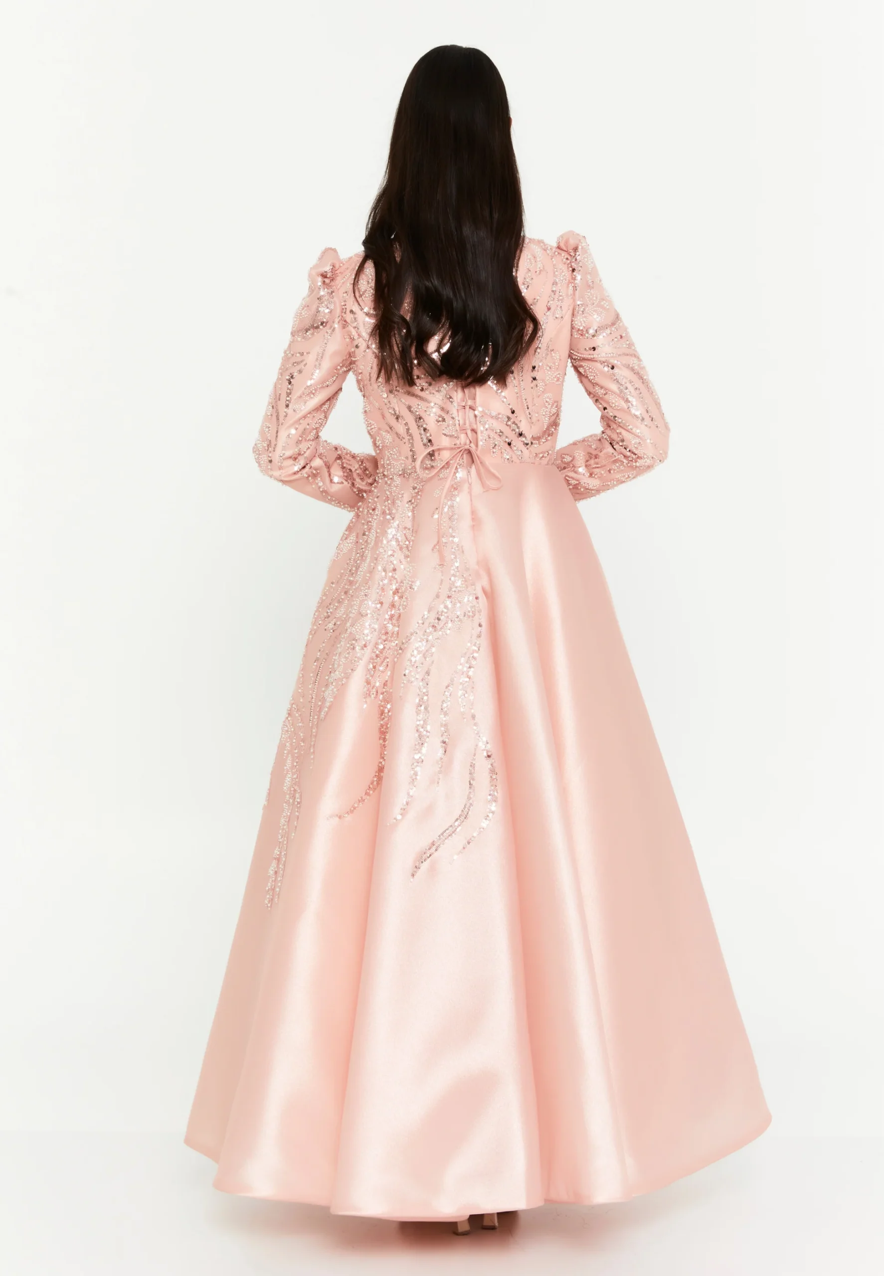 CandyBloom Long Sleeve Maxi Polyester Regular Engagement Dress phb3003 - Image 3