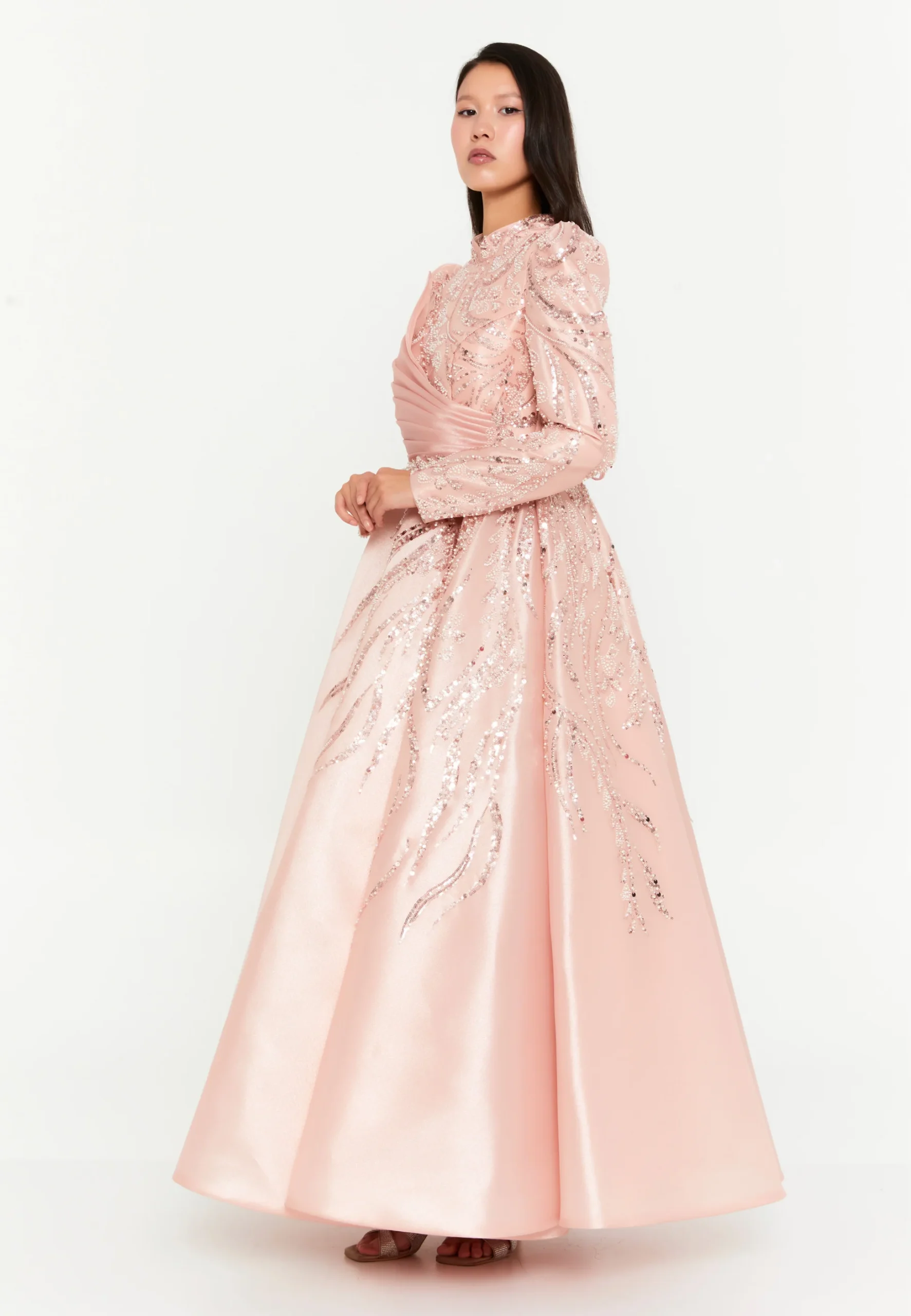 CandyBloom Long Sleeve Maxi Polyester Regular Engagement Dress phb3003 - Image 4