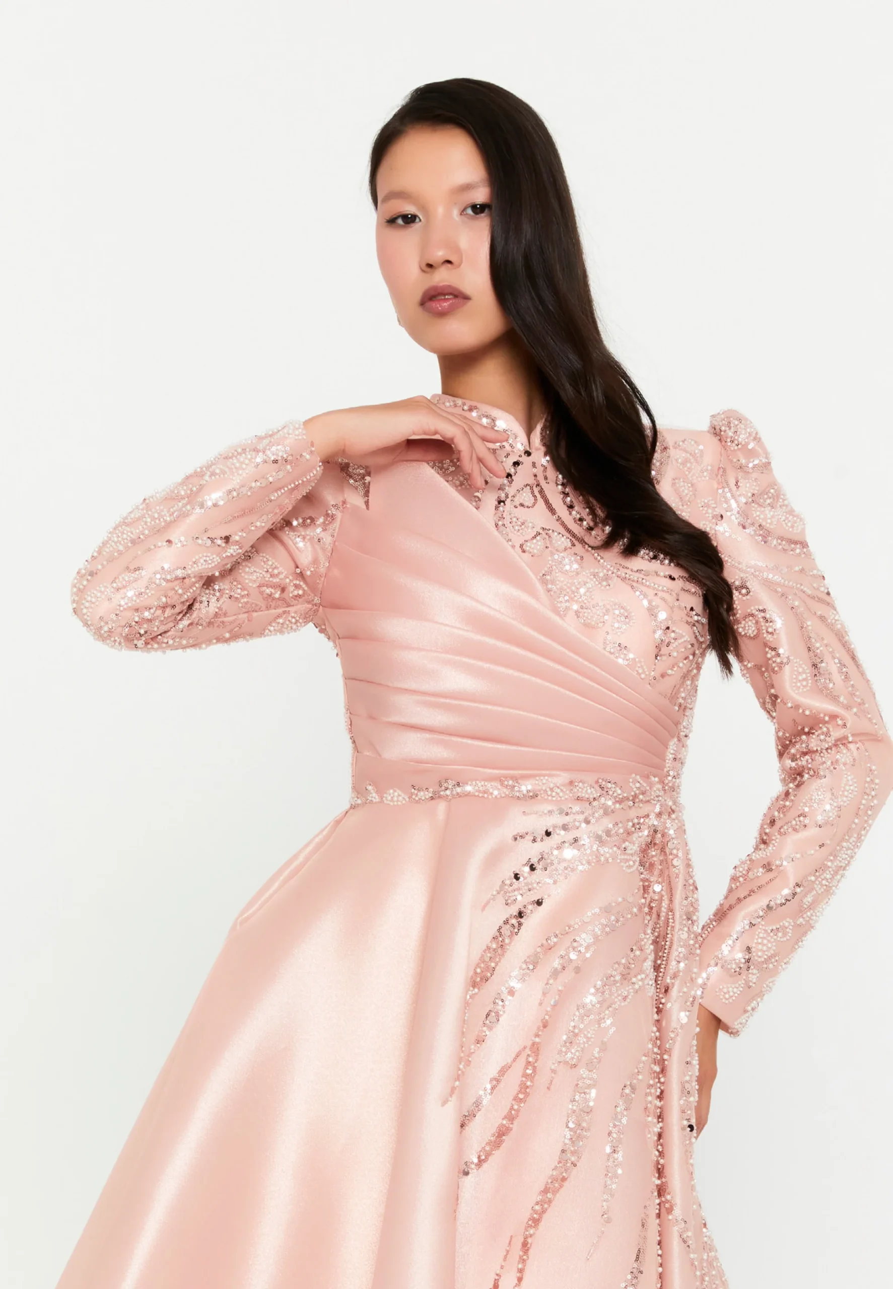 CandyBloom Long Sleeve Maxi Polyester Regular Engagement Dress phb3003 - Image 2