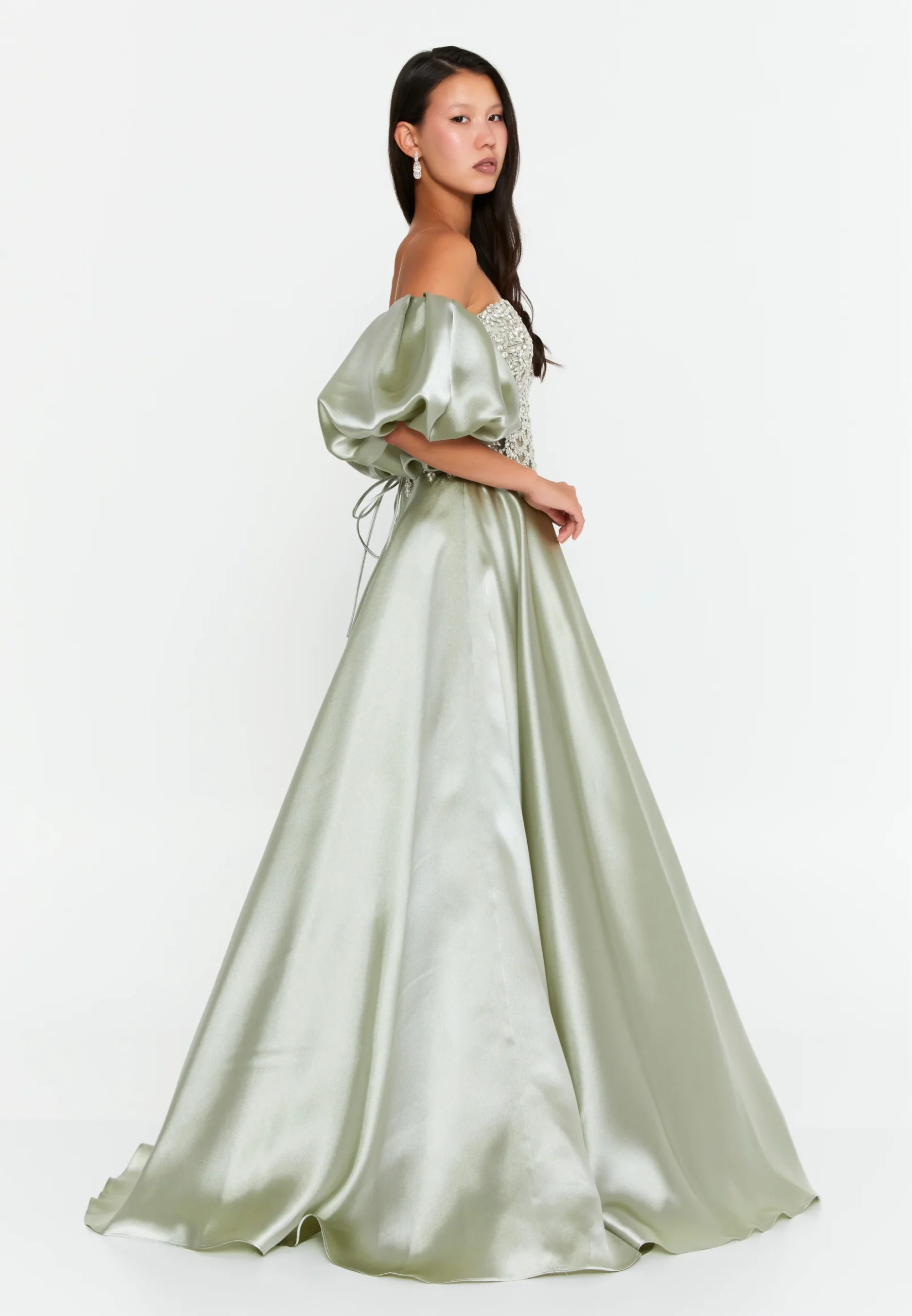 Jumana Off Shoulder Maxi Polyester A - Line Regular Prom Dress moro7664 - Image 3