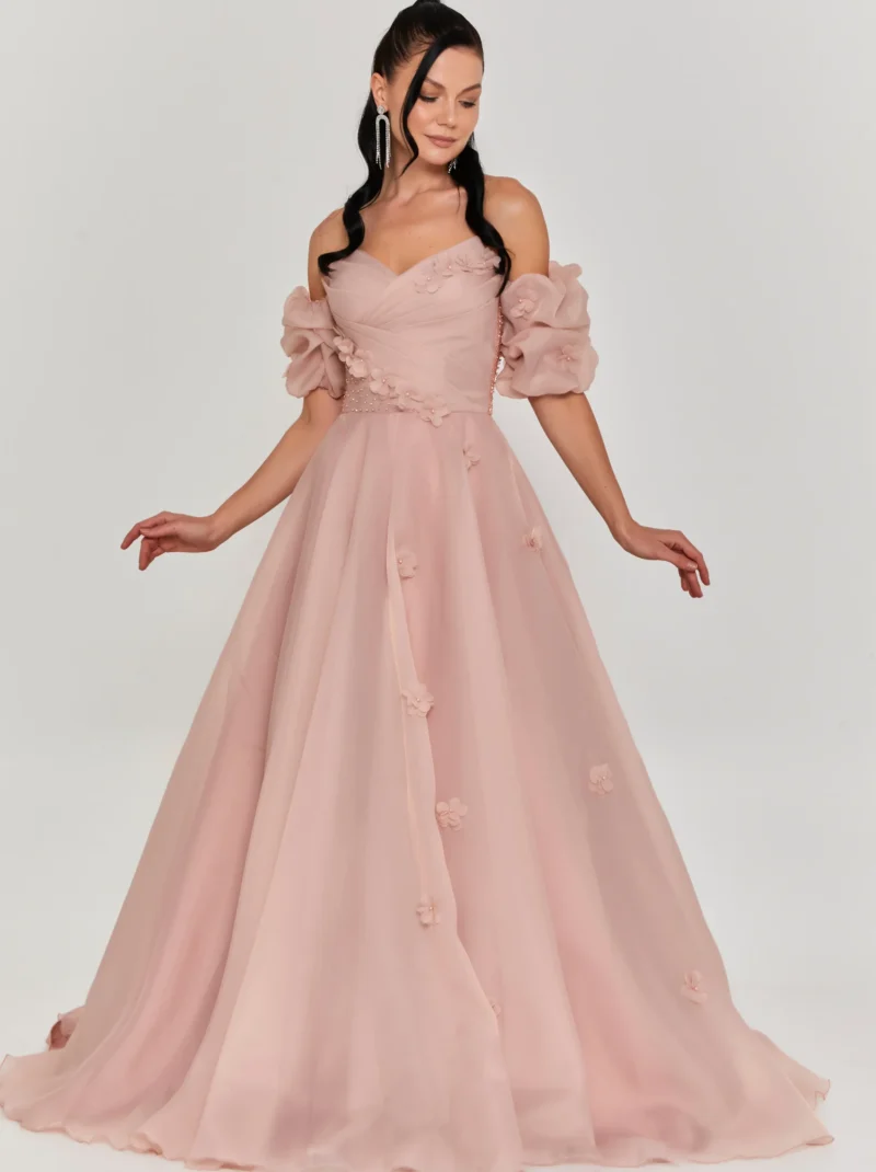 Freya Off Shoulder Maxi Polyester Regular Engagement Dress lfr268