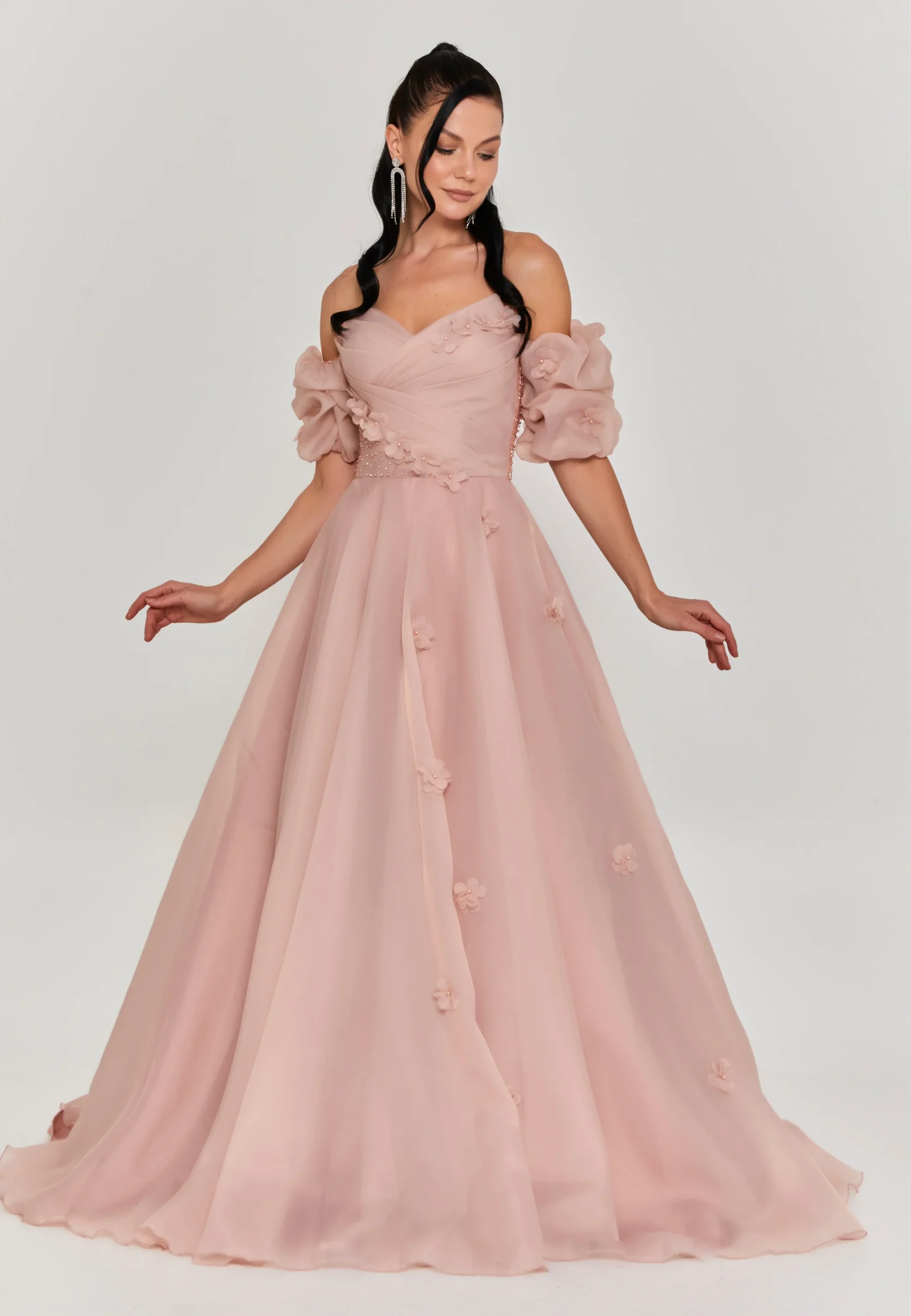 Freya Off Shoulder Maxi Polyester Regular Engagement Dress lfr268