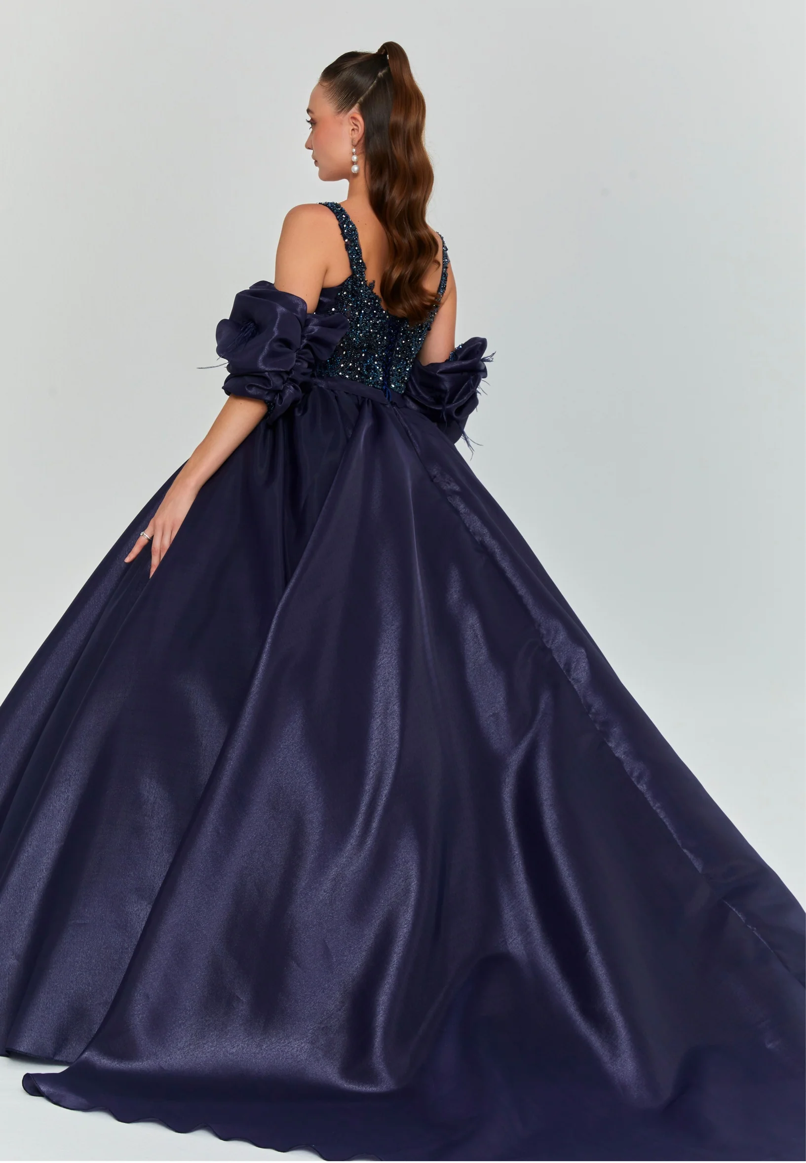 Aria Sleeveless Maxi Polyester Regular Engagement Dress dns3436-1 - Image 2