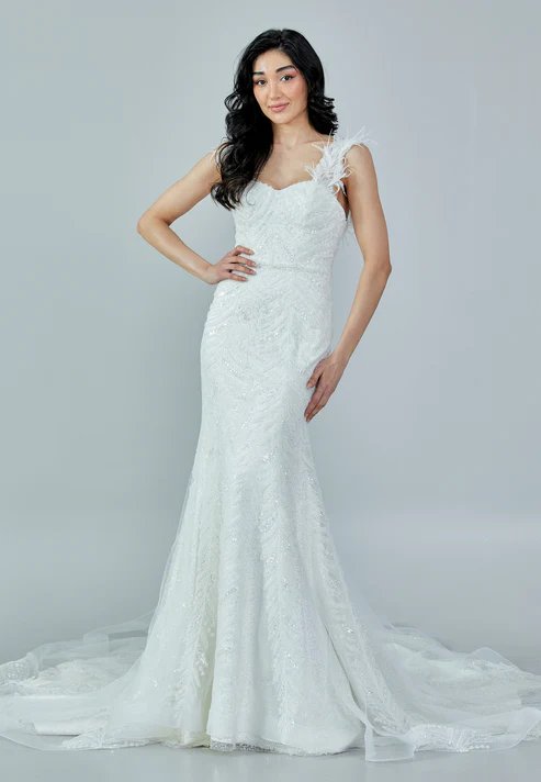 Sleeveless Maxi Tulle Regular Wedding Dress bnc8045