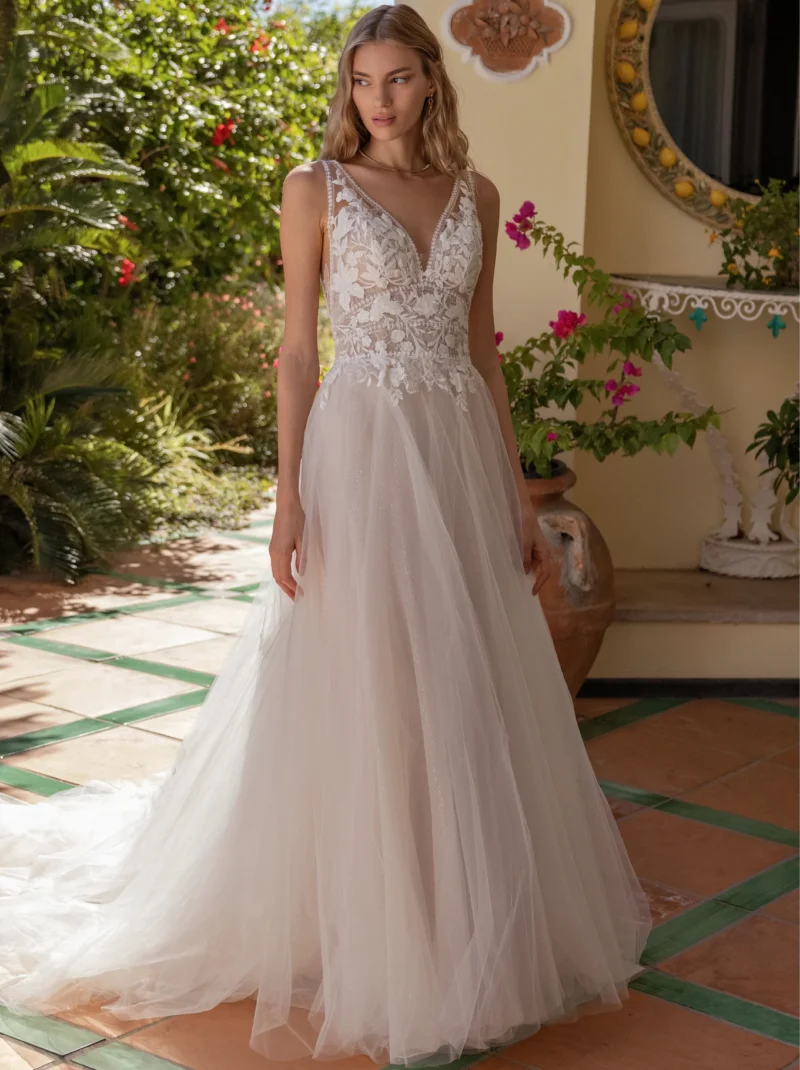 Lace Illusions A-Line Bridal Gown